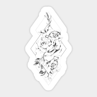 White Rose Sticker